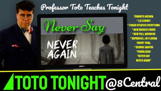 Toto Tonight 11/2/23  ''Never say NEVER AGAIN''