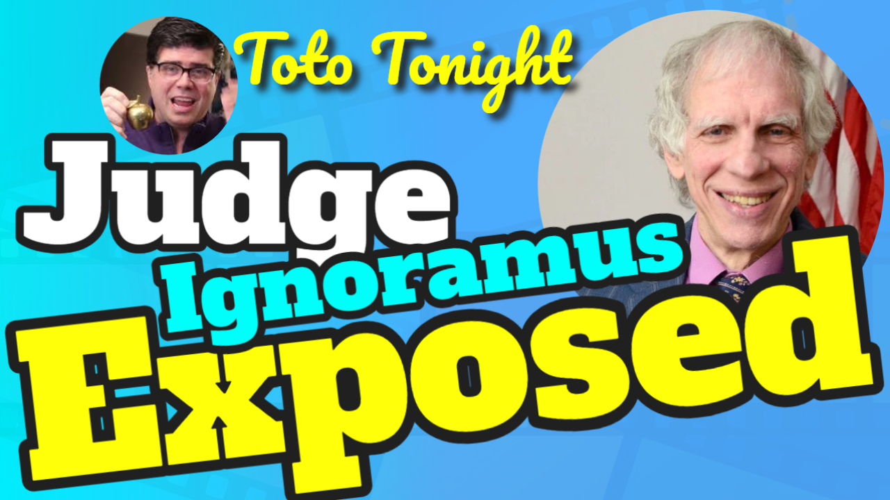 Toto Tonight 11/9/23 ''Judge Ignoramus Exposed'' PLUS - ABORTION