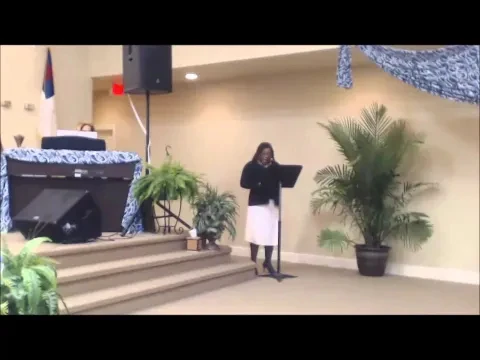 Rev. Georgia Goff giving a royal FEAST OF TRUMPETS proclomation