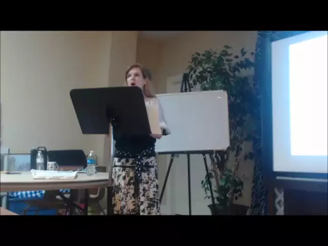 Karen Kendrick Vaughn teaching   The True Gospel