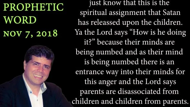 Shane Vaughn given prophetic warning from the Lord in 2018 about  A Satanic Army of angry youth
