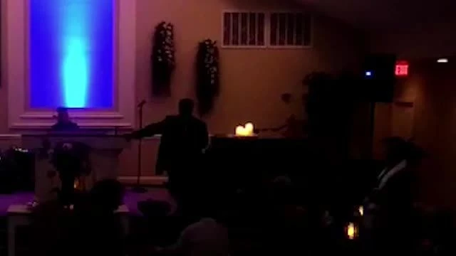 Pastor Vaughn sings an old gospel song ''Walk Through The Garden of My heart''