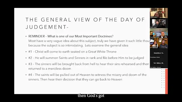 Pastor Shane Vaughn Teaches: Part 7 ''JOY COMES IN THE MORNING'' - The Great Judgment Day