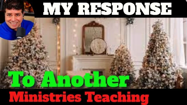 Pastor Vaughn RESPONDS to another large profile ministers sermon about Christmas Trees